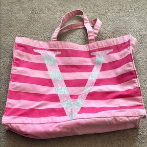 PINK Victoria's Secret Pink Canvas Tote Bag